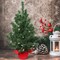 2' Christmas Tree with Red Cloth Base |Tabletop Tree | Indoor/Outdoor Use | Holiday & Christmas Décor | Tabletop Accent | Home & Office Decoration
